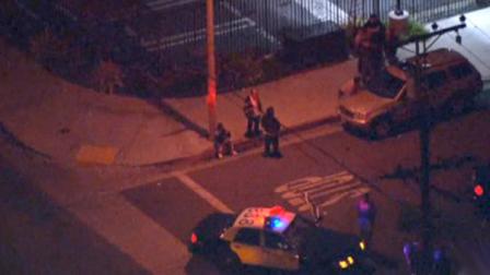 There was a deputy-involved shooting in East Los Angeles after a short high-speed pursuit on Monday night.