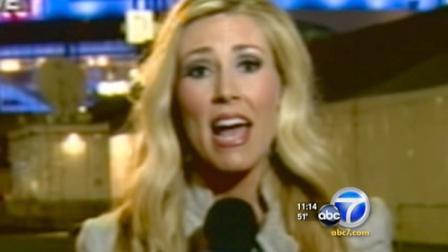 Doctors say a migraine triggered an attack in a young reporter that had her speaking incoherently in a live report.
