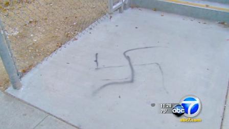Three students have been charged for the swastika graffiti spray painted at Calabasas High School Saturday.