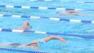 Swimmers of all ages were up early Sunday morning trying to set a new world record for a good cause in Culver City.