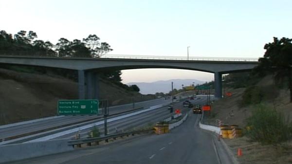 The reason for the 53-hour closure is to take apart the north side of the Mulholland Bridge.