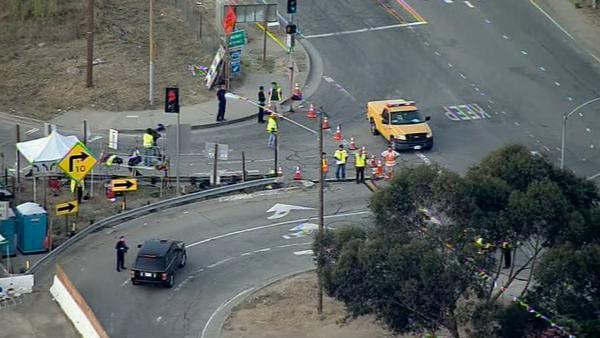 Caltrans crews began closing I-405 on-ramps between the 10 and the 101 freeways at 7 p.m. Friday.