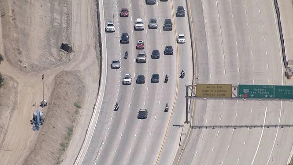 Work on the Mulholland Bridge went so smoothly, the I-405 has reopened earlier than expected on Sunday.