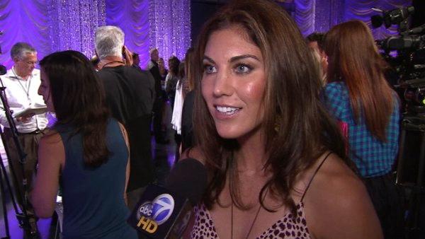 Hope Solo talks about being part of the cast of 'Dancing With The Stars' season 13 on Monday, Aug. 29, 2011.