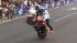 Motorcyclist at Mexican Independence Parade :: Performer Aaron Colton, sponsored by Red Bull, rides a motorcycle at the Mexican Independence Day Parade in East L.A.