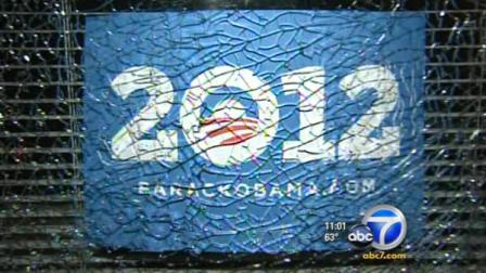 President Barack Obamas West Los Angeles campaign office was vandalized Thursday night on South Centinela Avenue.