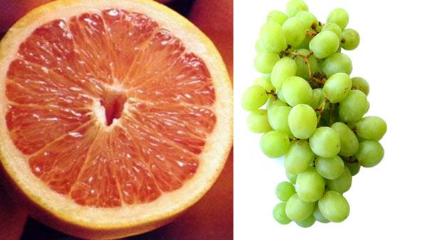 Now you know what to eat, how much you eat is just as important. One serving size of fruit equals a half of grapefruit or 12 grapes.