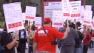 Hundreds of USC University Hospital workers are on strike Wednesday, protesting against short-staffing issues.