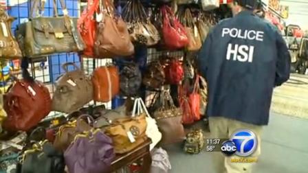The Feds seized more than $4 million worth of counterfeit jeans, shoes and other goods in the Los Angeles area.