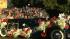Grand Marshall J.R. Martinez waves to the crowd...