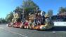 A float passes the crowd on Orange Grove Boulevard during the 123rd annual Rose Parade in Pasadena Jan. 2, 2012.