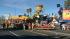 A float passes the crowd on Colorado Boulevard...