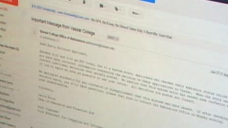 A posting on the Vassar College website mistakenly indicated that 76 students had been accepted into the school on Friday.