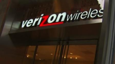 A Verizon store front is seen in this undated file photo.