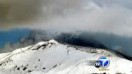 Mt. Etna erupted overnight, creating a dramatic scene in Italy. Bursts of lava could be seen lighting up the sky.