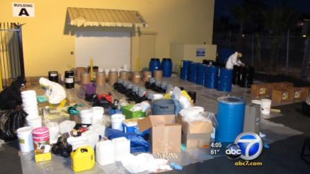 There was a major drug bust that netted an estimated $100 million worth of PCP and nearly $400,000 in cash in Los Angeles.