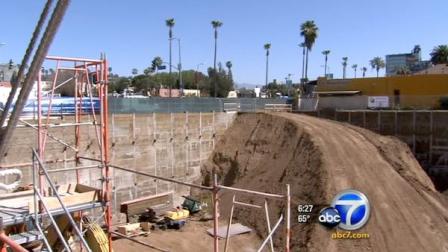 The Emerson College west coast campus broke ground Thursday in Hollywood with the help of alumnus Henry Winkler.