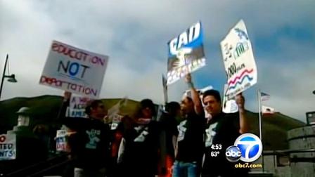 Protesters supporting the Dream Act are seen in this file photo.