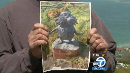 A bronze statue of the Dr. Seuss character The Lorax was stolen from the late writers widow over the weekend.