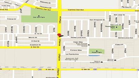 An image from Google maps shows the intersection where a hit and run accident took place in Oxnard on March 31, 2012.