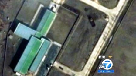 A satellite photo of North Koreas launch site is seen in this photo.