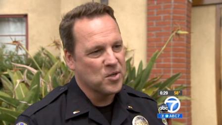 Laguna Beach Police Lt. Jason Kravetz is seen talking about a Good Samaritan who returned a wallet with $10,000 inside.