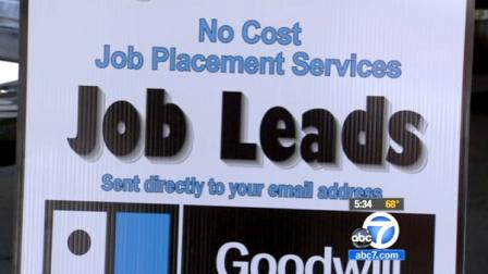A sign for employment is seen in this undated file photo.