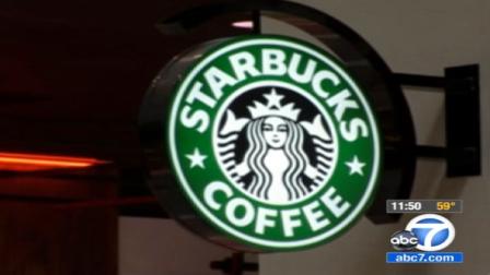 A Starbucks sign is seen in this undated file photo.