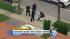 The driver surrendered to LAPD officers at 6:45...