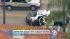 The driver surrendered to LAPD officers at 6:45...