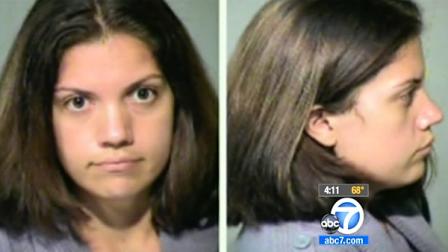 Jami Lynn Toler, 27, of Phoenix, Ariz., is seen in police mug shots. She is acused of fraud and theft after faking breast cancer and using $8,000 in fundraising money to get breats implants.