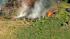 A brush fire erupted in Acton near Soledad...