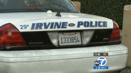 An Irvine police car is seen in this file photo. Irvine was named Americas safest city for the eighth year in a row.