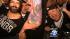 An LA Kings fan shows off the Kings tattoo on...