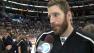 Rob Scuderi celebrates the Los Angeles Kings first Stanley Cup win in franchise history on Monday, June 11, 2012.