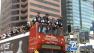 Team mebers of the Los Angeles Kings are seen riding through the teams Stanley Cup victory parade in downtown L.A. on Thursday, June 14, 2012.