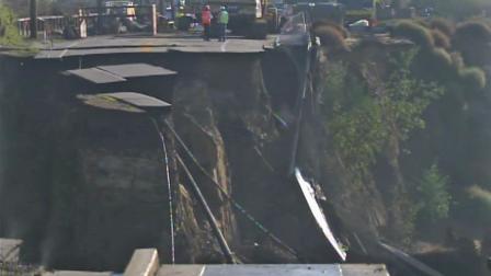 A portion of Paseo Del Mar in San Pedro is seen following a major landslide that shut the road in November 2011.