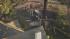 A small plane is seen after it crashed in...