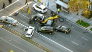 Eight vehicles were involved in a twisted traffic wreck at Harbor Road and Valencia Mesa Drive Thursday, October 10, 2013.