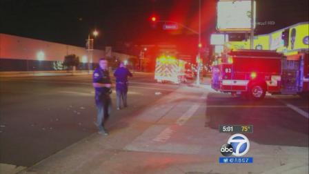 A fatal hit-and-run crash occurred at the intersection of Ventura Boulevard and Gaviota Avenue around 12:15 a.m. Monday, Oct. 7, 2013.