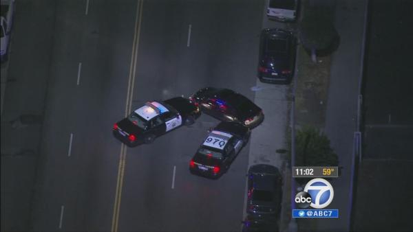 Wild car chase ends at USC parking structure