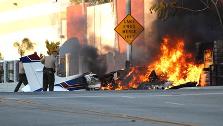 Cam Leung took this picture of a plane crash in San Gabriel.