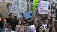 UCLA students protest outside UC Board of Regents meeting