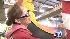 Volunteers prepare Rose Parade floats