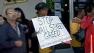 A group of homeowners facing eviction over the holidays held an emotional rally in Long Beach Wednesday.
