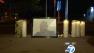 A memorial is seen set up at the sight of a bus shooting where Allen Thomas, 51, was killed.