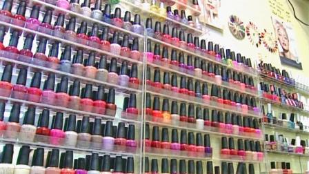 A nail polish display is seen in this file photo.