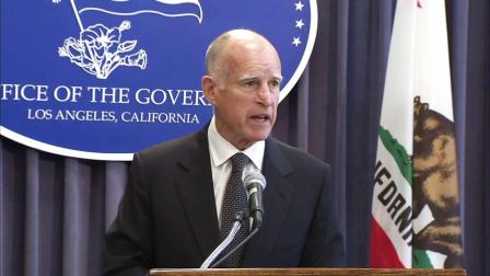 California Gov. Jerry Brown appears in this undated file photo.