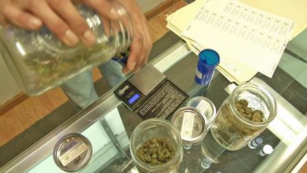 Medical marijuana is dispensed in this undated file photo.