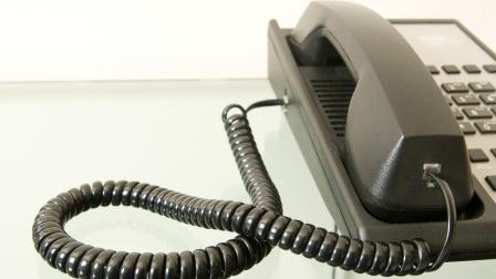 A telephone is seen in this undated file photo.